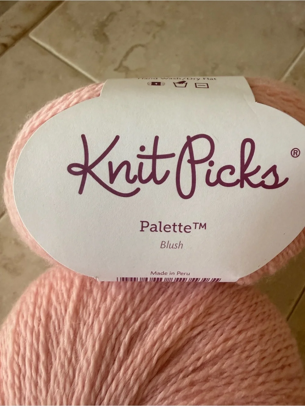 Knit Picks Palette Blush Fingering Weight Wool Yarn - Blush Pink